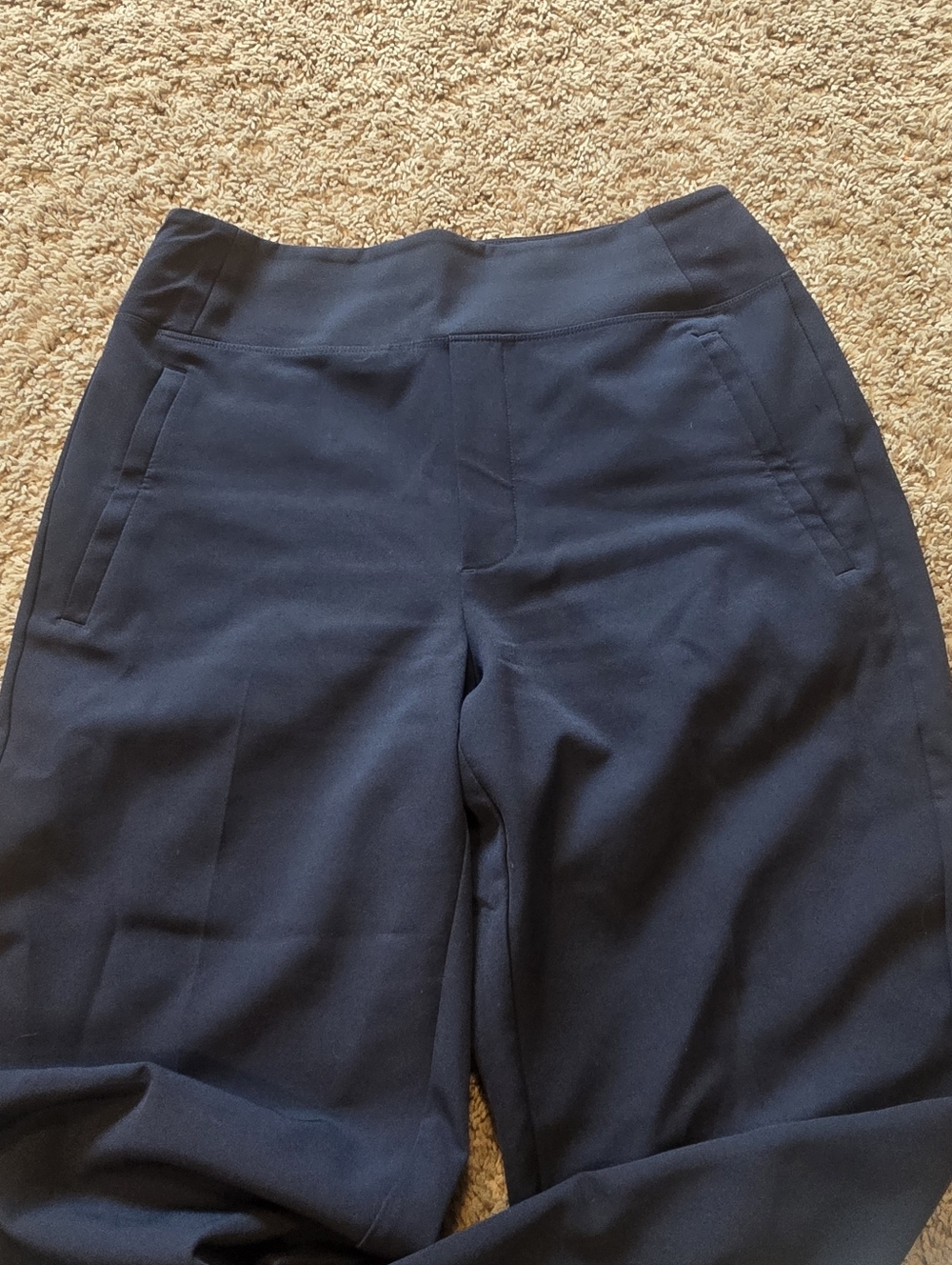 Athleta Women's Size 4 Navy Blue Crop Pant Stretch - Picture 4 of 7